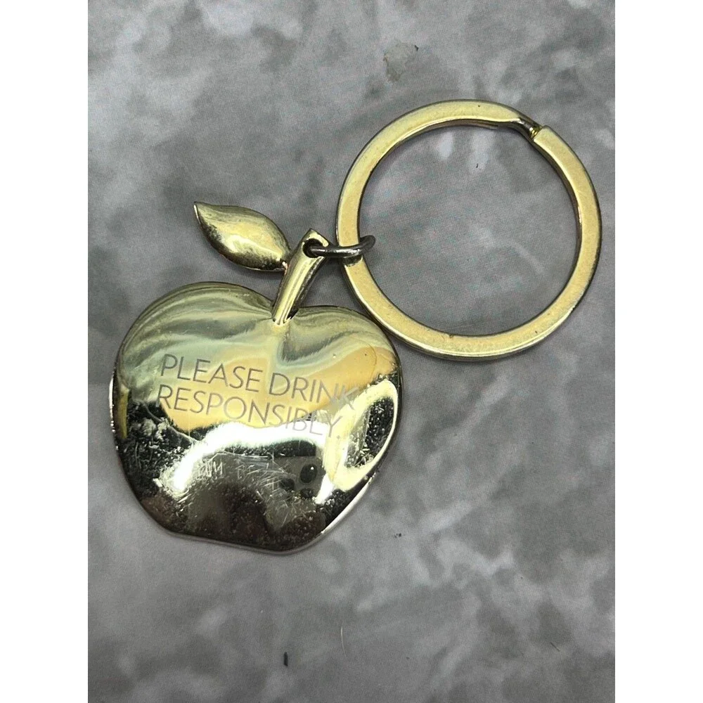 Crown Royal Regal Apple Golden Vintage Keychain Keyring